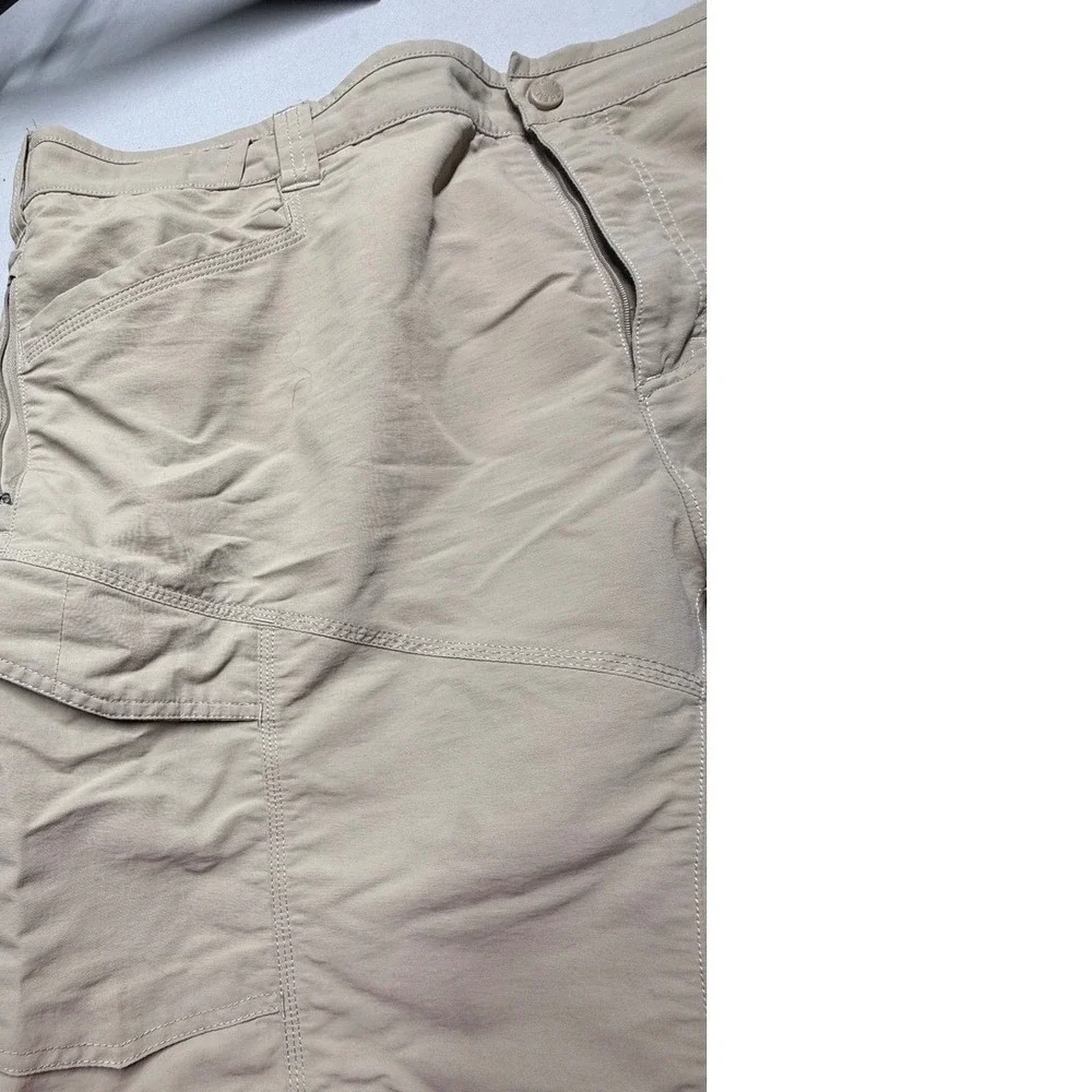 The North Face Cargo Hiking Shorts Mens 36 Tan Khaki Nylon Outdoor Travel